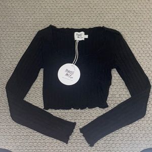 Princess Polly black long sleeve shirt